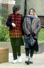 BILLIE PIPER and Johnny Lloyd Out in London 12/27/2018