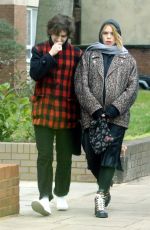 BILLIE PIPER and Johnny Lloyd Out in London 12/27/2018