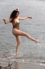 BLANCA BLANCO in Swimsuit at a Beach in Malibu 12/23/2018