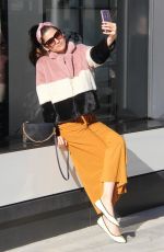 BLANCA BLANCO Shopping on Rodeo Drive in Beverly Hills 12/26/2018