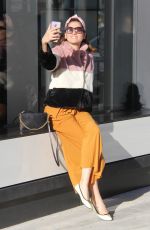 BLANCA BLANCO Shopping on Rodeo Drive in Beverly Hills 12/26/2018