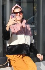 BLANCA BLANCO Shopping on Rodeo Drive in Beverly Hills 12/26/2018