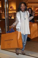 BRANDY NORWOOD Out Shopping in Beverly Hills 12/11/2018