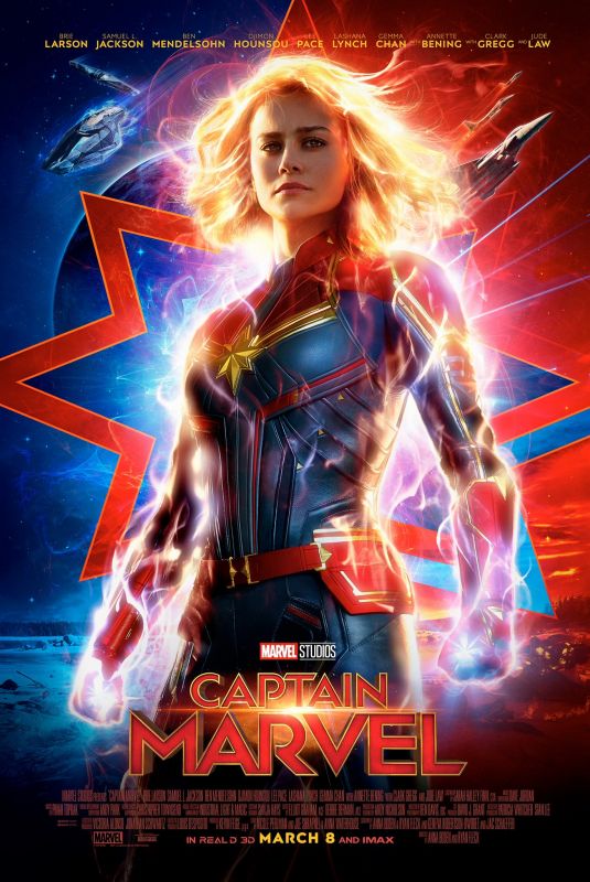 BRIE LARSON - Captain Marvel, 2019 Poster