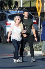 BRITNEY SPEARS and Sam Asghari Out in Calabasas 12/08/2018