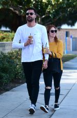 BRITTANY SNOW and Tyler Stanaland Out for Coffee in Los Angeles 12/21/2018