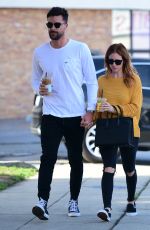 BRITTANY SNOW and Tyler Stanaland Out for Coffee in Los Angeles 12/21/2018