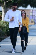BRITTANY SNOW and Tyler Stanaland Out for Coffee in Los Angeles 12/21/2018