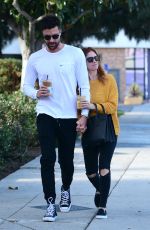 BRITTANY SNOW and Tyler Stanaland Out for Coffee in Los Angeles 12/21/2018