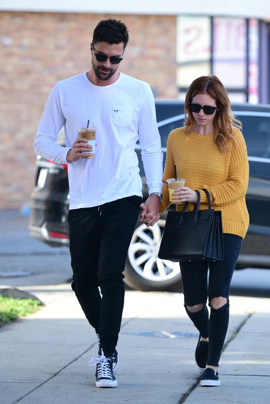 BRITTANY SNOW and Tyler Stanaland Out for Coffee in Los Angeles 12/21/2018