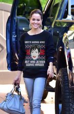 BROOKE BURKE Arrives to Her Workout Class in Malibu 12/14/2018