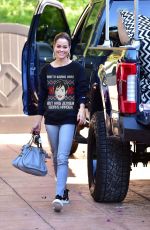 BROOKE BURKE Arrives to Her Workout Class in Malibu 12/14/2018