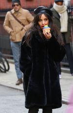 CAMILA CABELLO on the Set of Mastercard Commercial in New York 12/06/2018