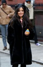 CAMILA CABELLO on the Set of Mastercard Commercial in New York 12/06/2018