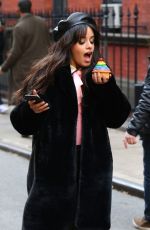 CAMILA CABELLO on the Set of Mastercard Commercial in New York 12/06/2018