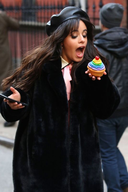CAMILA CABELLO on the Set of Mastercard Commercial in New York 12/06/2018
