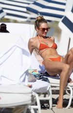CANDICE SWANEPOEL in Bikini on the Beach in Miami 12/08/2018