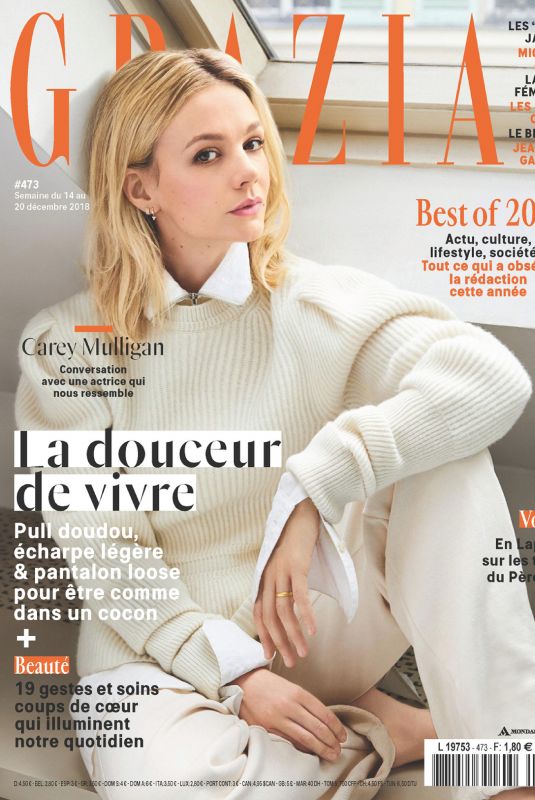 CAREY MULLIGAN in Grazia Magazine, France December 2018