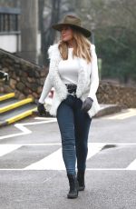 CAROL VORDEMAN Leaves BBC Studio in Cardiff 12/24/2018