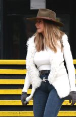 CAROL VORDEMAN Leaves BBC Studio in Cardiff 12/24/2018