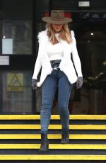 CAROL VORDEMAN Leaves BBC Studio in Cardiff 12/24/2018