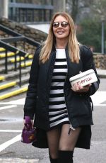 CAROL VORDERMAN Leaves BBC Studio in Cardiff 12/24/2018