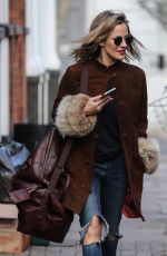 CAROLINE FLACK Leaves Her Home in London 12/10/2018