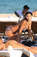 CHANTEL JEFFRIES in Bkini at a Beach in Miami 12/03/2018