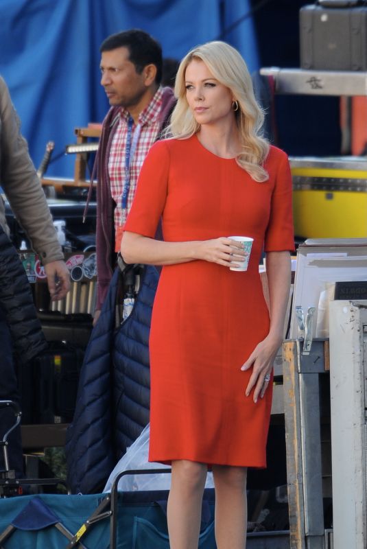 CHARLIZE THERON on the Set of Fair and Balanced in Los Angeles 12/09/2018