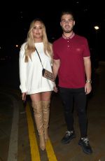 CHARLOTTE CROSBY and Josh Ritchie at Menagerie Bar in Manchester 12/26/2018