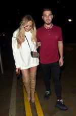 CHARLOTTE CROSBY and Josh Ritchie at Menagerie Bar in Manchester 12/26/2018