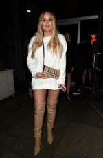CHARLOTTE CROSBY and Josh Ritchie at Menagerie Bar in Manchester 12/26/2018
