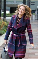 CHARLOTTE HAWKINS Leaves ITV Studio in London 12/12/2018