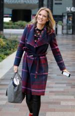 CHARLOTTE HAWKINS Leaves ITV Studio in London 12/12/2018