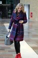 CHARLOTTE HAWKINS Leaves ITV Studio in London 12/12/2018