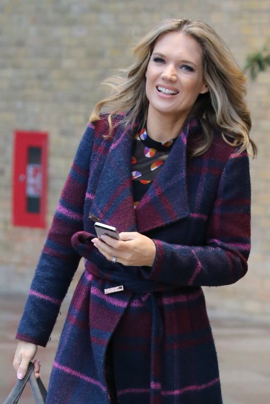 CHARLOTTE HAWKINS Leaves ITV Studio in London 12/12/2018