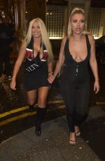 CHLOE FERRY and BETHAN KERSHAW Night Out in Newcastle 12/23/2018