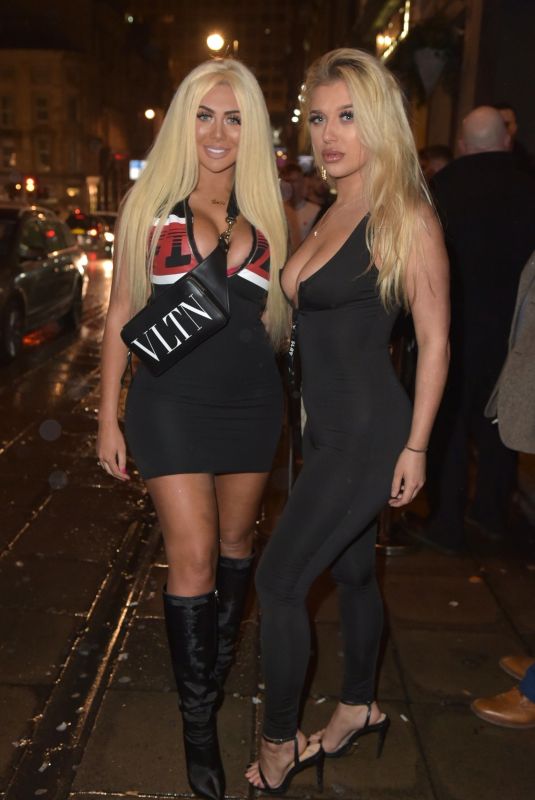 CHLOE FERRY and BETHAN KERSHAW Night Out in Newcastle 12/23/2018