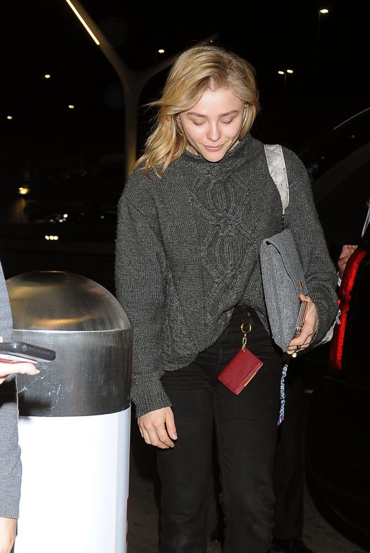 CHLOE MORETZ Arrives at Los Angeles International Airport 12/15/2018