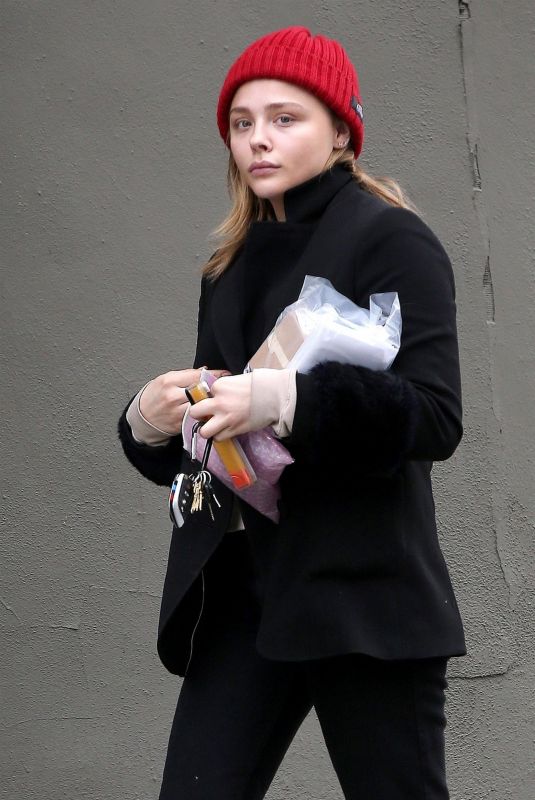 CHLOE MORETZ Out and About in Los Angeles 12/14/2018