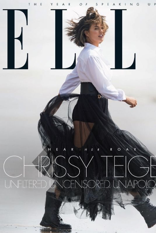 CHRISSY TEIGEN in Elle Magazine, UK January 2019