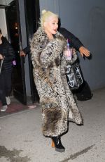 CHRISTINA AGUILERA Leaves New Year Eve Rehearsal in New York 12/30/2018
