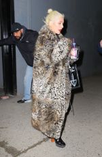 CHRISTINA AGUILERA Leaves New Year Eve Rehearsal in New York 12/30/2018
