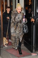 CHRISTINA AGUILERA Leaves New Year Eve Rehearsal in New York 12/30/2018