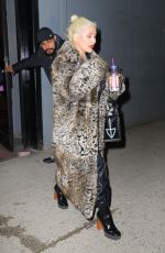 CHRISTINA AGUILERA Leaves New Year Eve Rehearsal in New York 12/30/2018