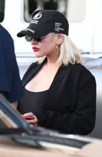 CHRISTINA AGUILERA Out Shopping in Beverly Hills 12/08/2018