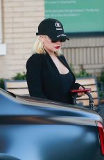 CHRISTINA AGUILERA Out Shopping in Beverly Hills 12/08/2018