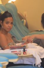 CHRISTINA MILIAN at a Nail Salon in Los Angeles 12/08/2018