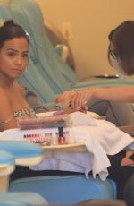 CHRISTINA MILIAN at a Nail Salon in Los Angeles 12/08/2018