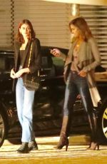 CINDY CRAWFORD and KAIA GERBER Out for Dinner at Nobu in Malibu 12/27/2018